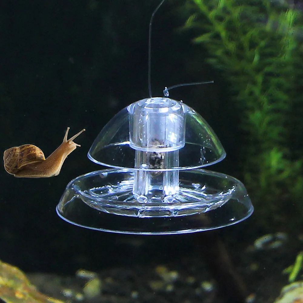 Accessories Plastic Snail Trap Transparent Box Clear Design Fish Tank Snail Trap Fishing Line Aquarium Snail Trap Fish Tank
