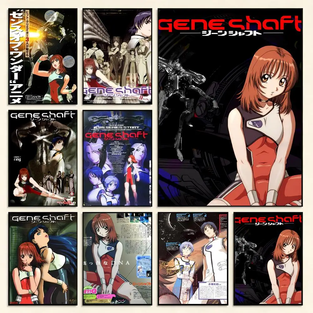 Sci-Fi Epic G-Gene Shaft Poster Digital Solvent Print Waterproof PP Fade-Resistant Wall Art Room Decor Gift
