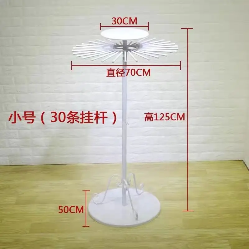 Wrought iron scarf rack, silk scarf display rack, floor-to-ceiling clothing store hanging fabric shawl display rack