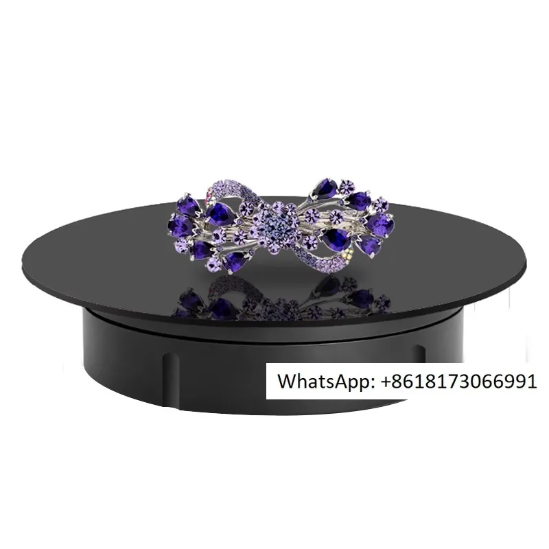 

Charging rotating disc jewelry panoramic shooting display table turntable electric