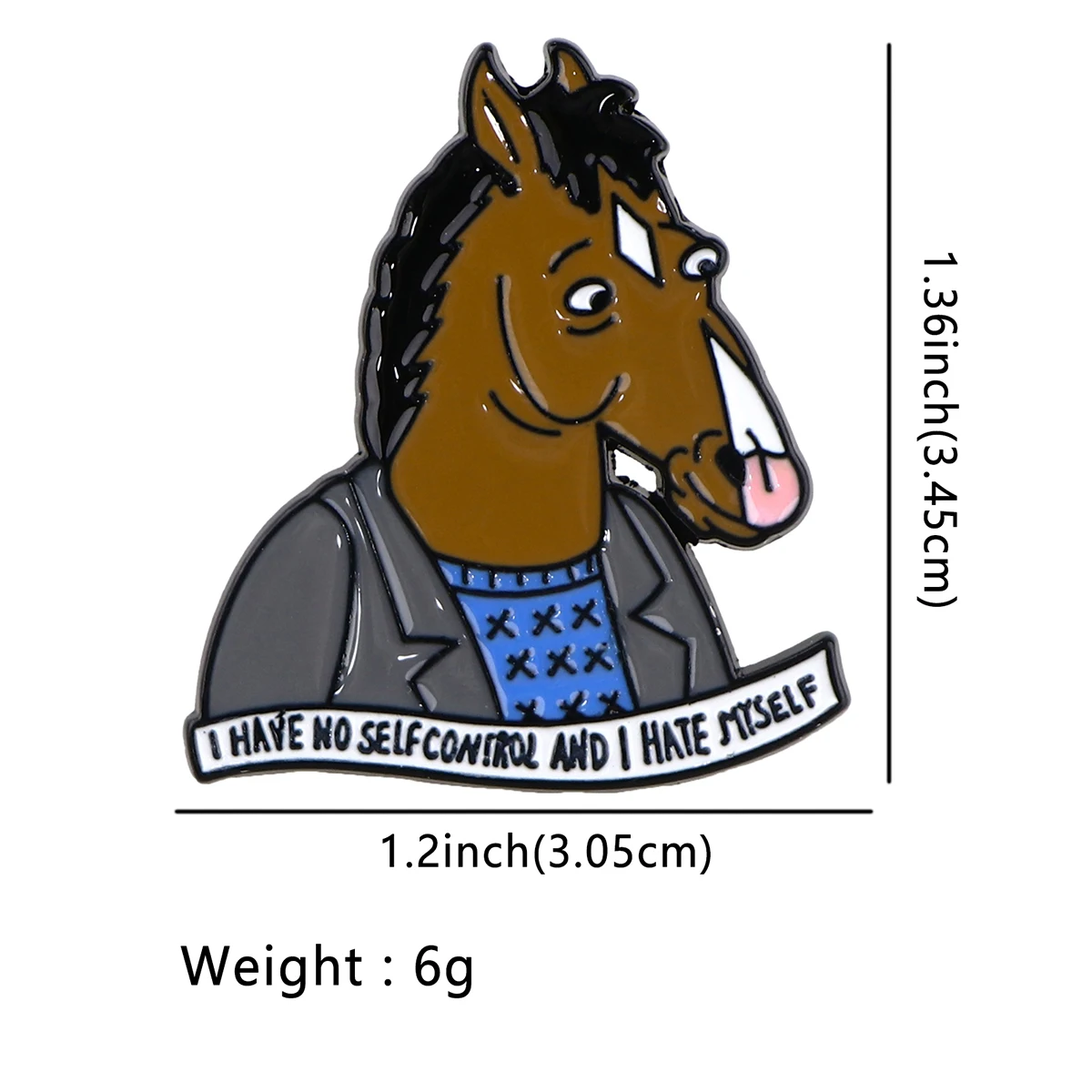 Horse Collection Funny Cute Stuff Enamel Pin Brooch for Clothes Briefcase Badges on Backpack Accessories Lapel Pins Jewelry