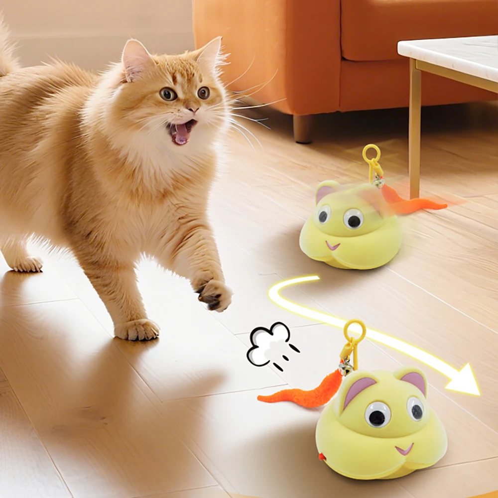 

Newest Automatic Electric Cat Toy Interactive Laser Rechargeable USB Kitten Exercise Toys for Indoor Cats, Funny Jumping Running