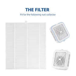 Replacement Filter Nail Vacuum Cleaner Filter For 120W Nail Dust Collector Filter Brushless Nail Dust Extractor Original Filter