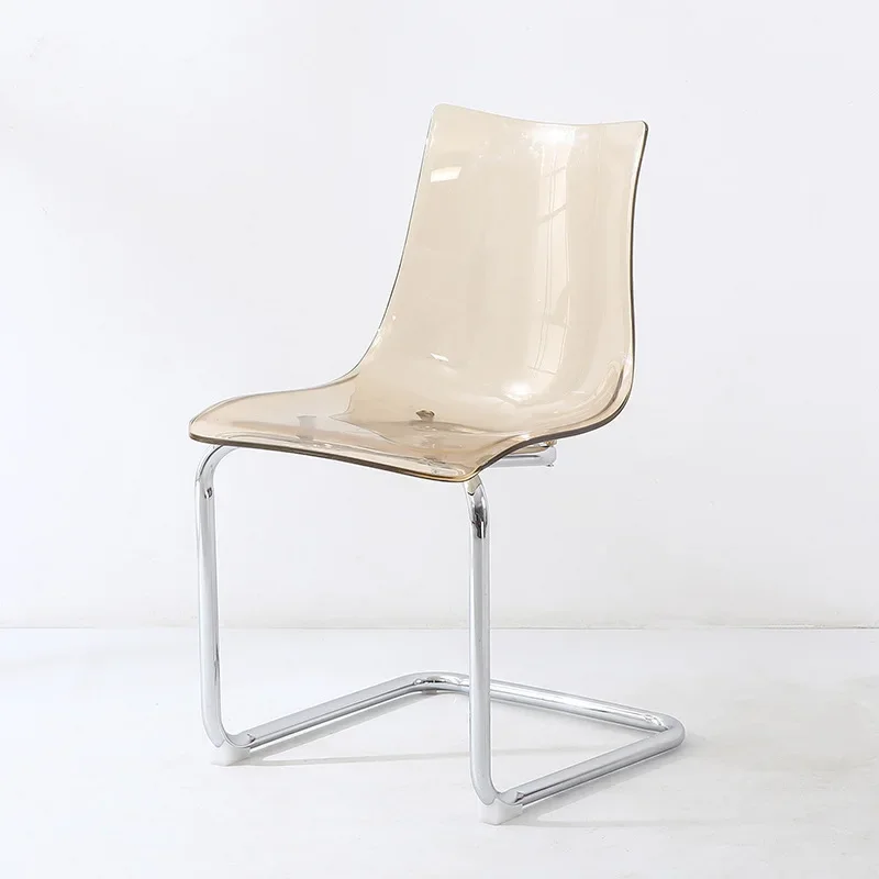 

For Modern Transparent Chairs, Designer Acrylic Tosas Dining Chairs, Home Trendy Creative Backrest Dining Table Chairs.