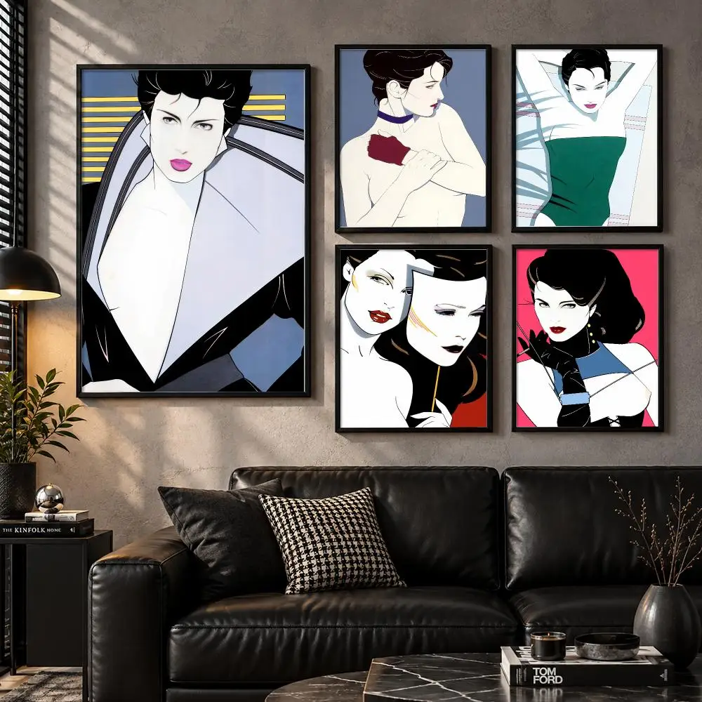 Artist P-Patrick Nagel Poster Wall Art Sticker For Living Bedroom Bar Home Decor Mural Painting Decoration