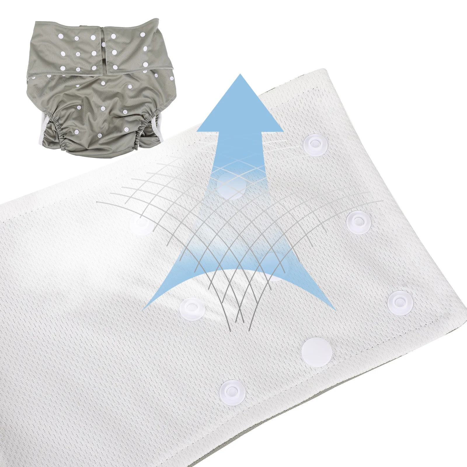 

Elderly Diaper Pants Anti Leak Reusable Washable Adult Nappy Practical Period Panties Multipurpose Sanitary Underwear