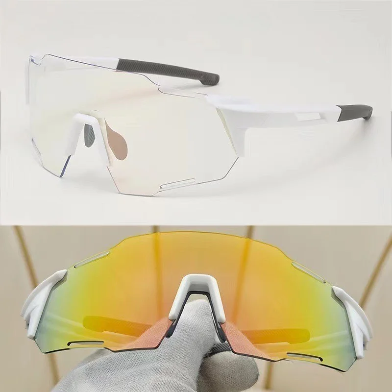 Photochrome Radfahren Sonnenbrillen Outdoor Sport Brille Rennrad UV400 Fahrrad Männer Frauen Winddicht Sonnenbrille – Detail 3