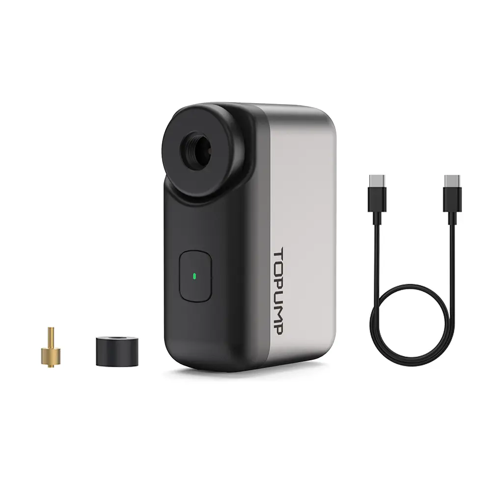 Topump tb2 mini bomba elétrica para bicicleta inflador de pneus sem fio 450mah 7.4v bateria 120psi max schrader presta pneus