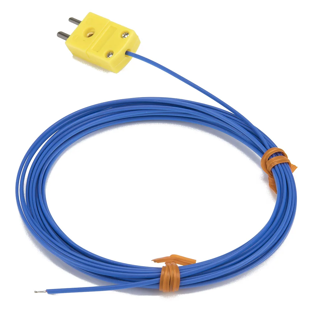 FTARW02 K type 5m PTEE cable wire head plug connection thermocouple temperature sensor