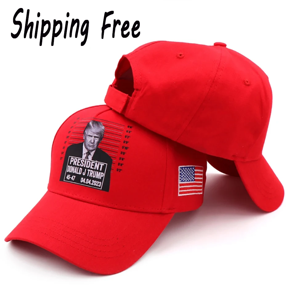 New Donald J Trump 2024 Red Baseball Caps MAGA Snapback 45-47 President Hat Embroidery Wholesale baseball caps shipping free