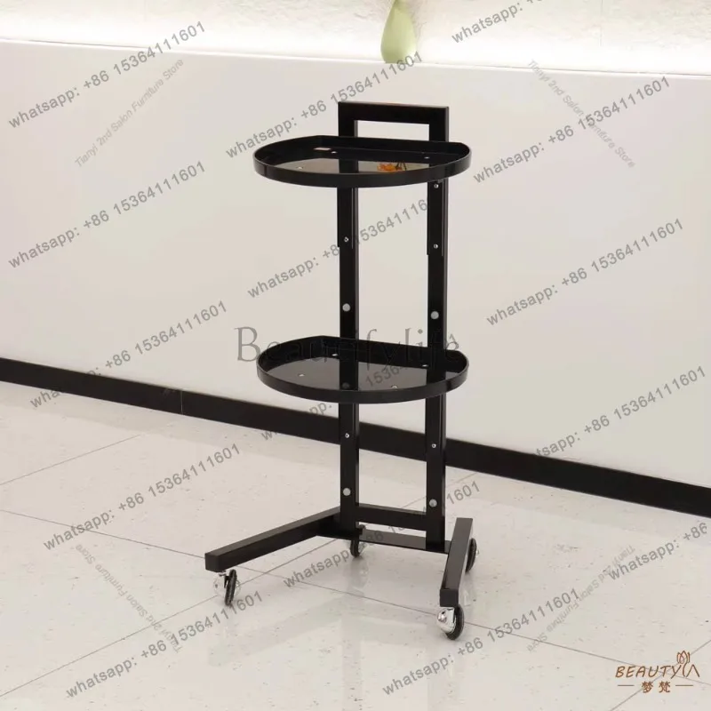 Factory Direct Sales Acrylic Beauty Salon Trolley Nordic Medical Hair Salon Perm Dye Storage Tool Cabinet Foldable Salon Furnitu
