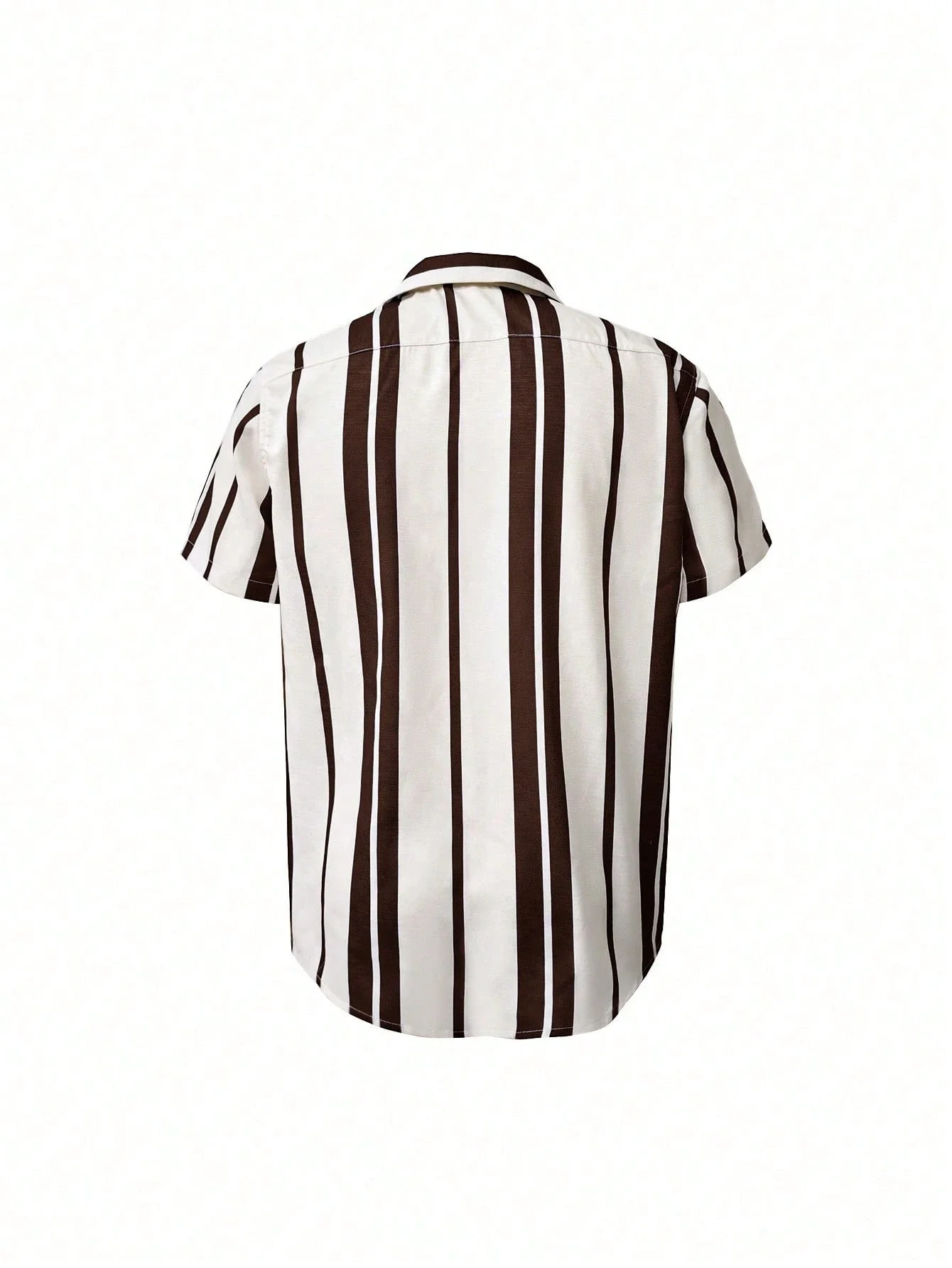 

Men's Casual Striped Short Sleeve Shirt Vacation Style
