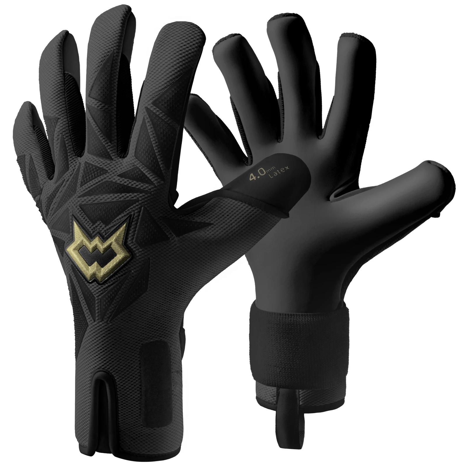 

Футбольные вратарские перчатки WVVOU, дышащие футбольные перчатки с латексной латексной ладонью с клейкой 4+3 мм