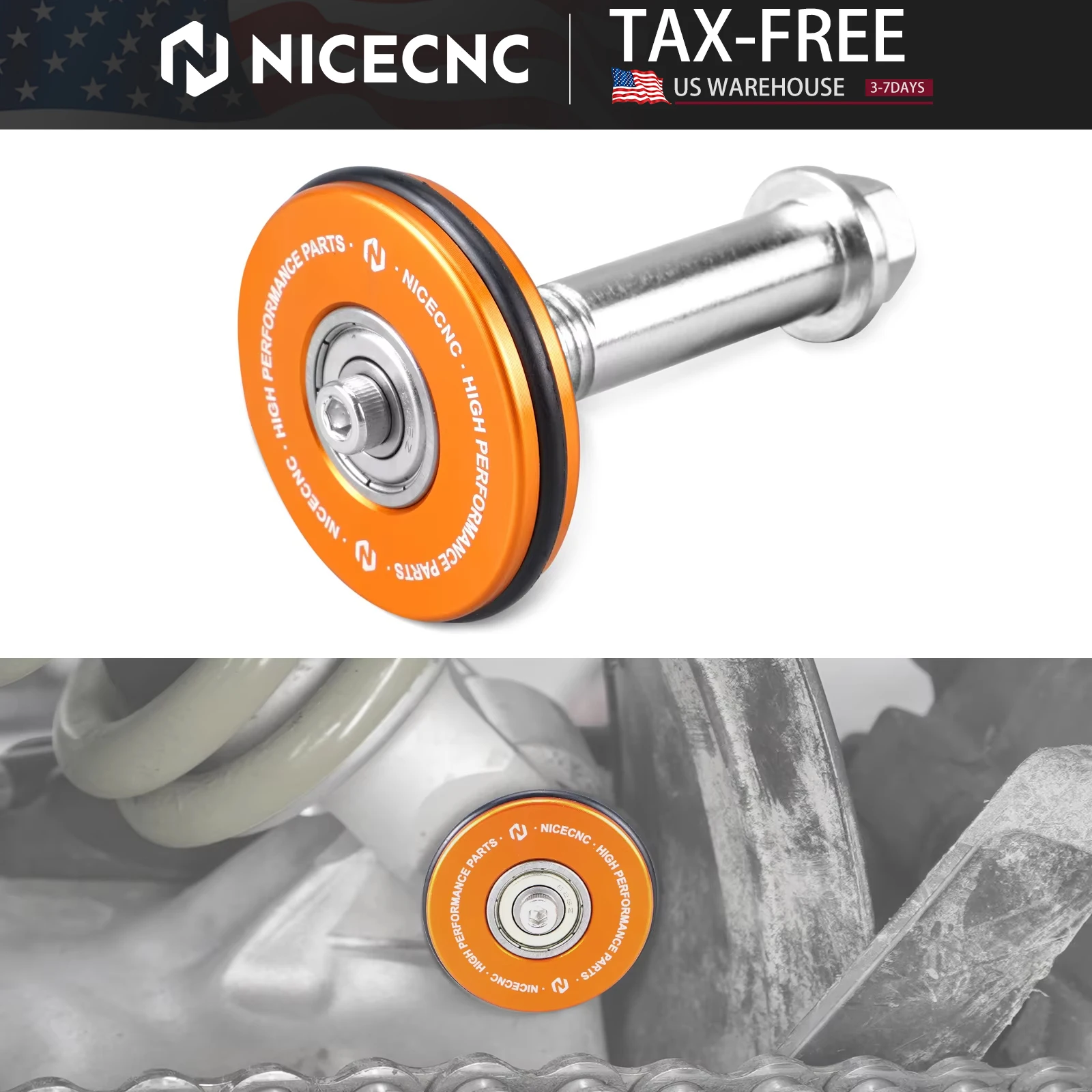 NICECNC Für KTM EXC 300 EXC 250 EXC 150 EXC 250F EXCF 350 EXC 450 XCW XCF-W TPI Sechs Tage 2017-2022 PDS Schwinge Saver Schutz