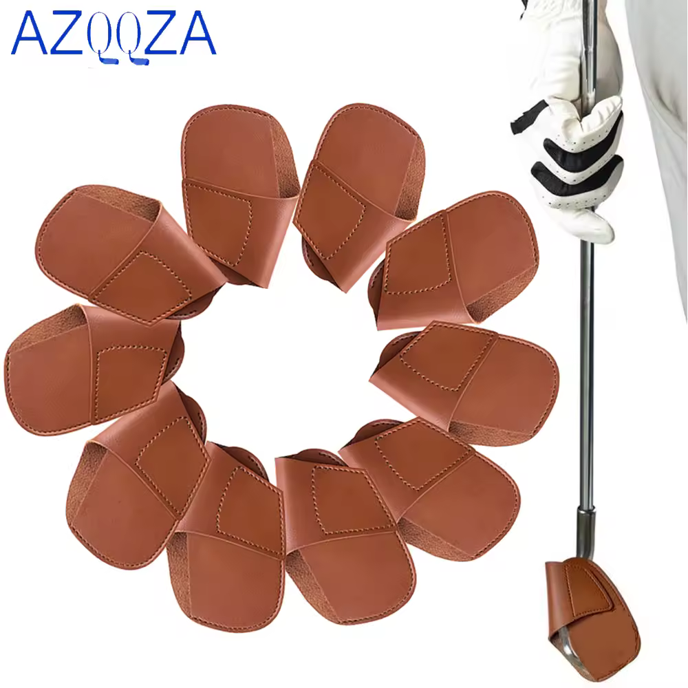 1-10Pcs Golf Iron Cover Set Golf Club Cover Putter Cover Wedge Club Protective Headcover Golf Accessories Driver Head Cover Cap