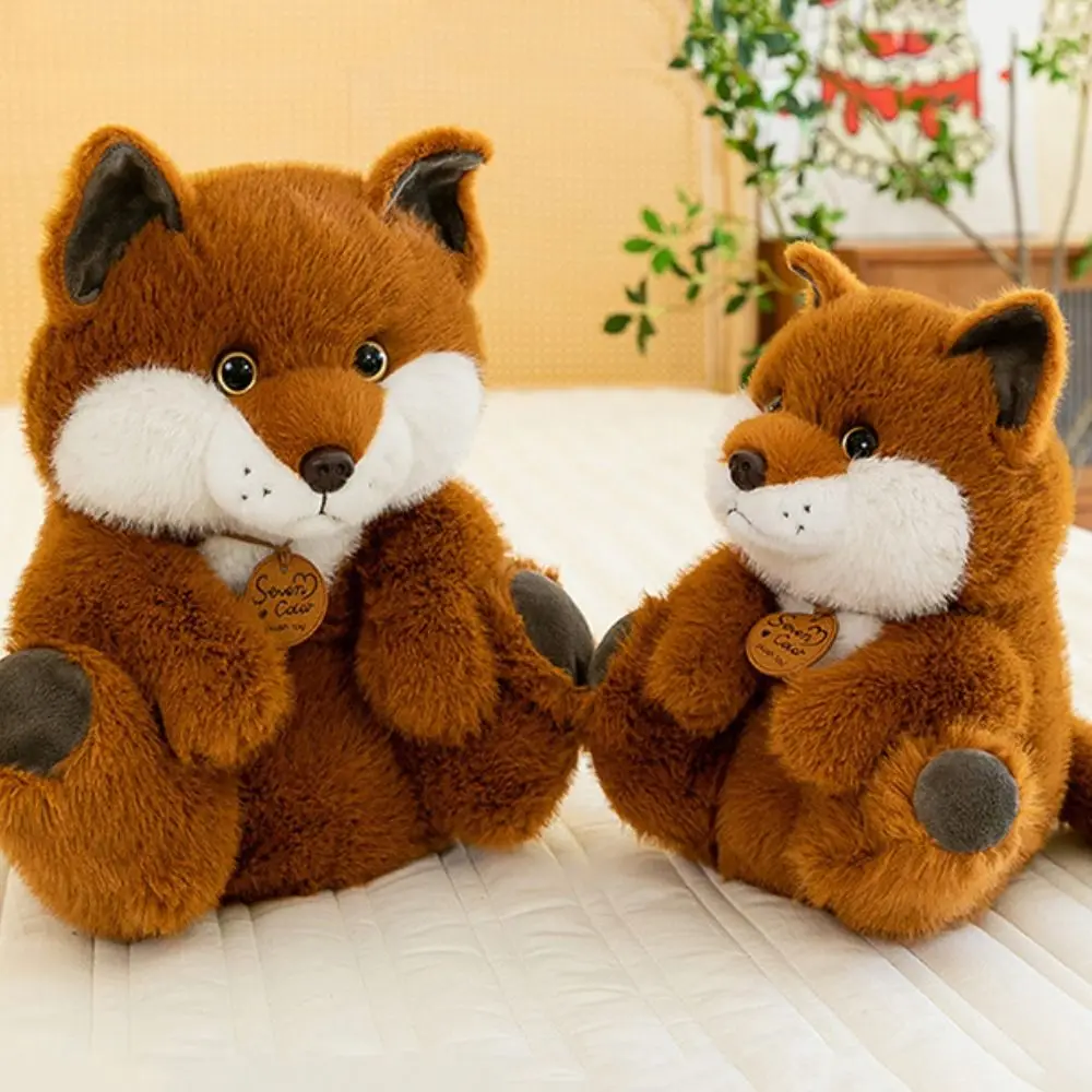 

Lying Down Animal Plush Toy Sitting Posture Soft Animal Stuffed Doll Plushies Fun Furry Huggable Doll Children Wrist Accessories