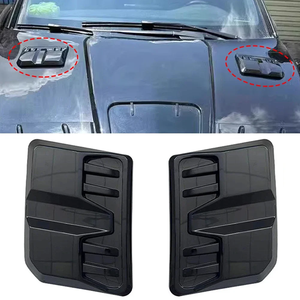 

2 шт. автомобильная решетка воздухозаборника, накладка на впуск для Ford Ranger Raptor Everest 2022-2024, внешняя крышка вентиляционного отверстия на капоте автомобиля, декоративная крышка