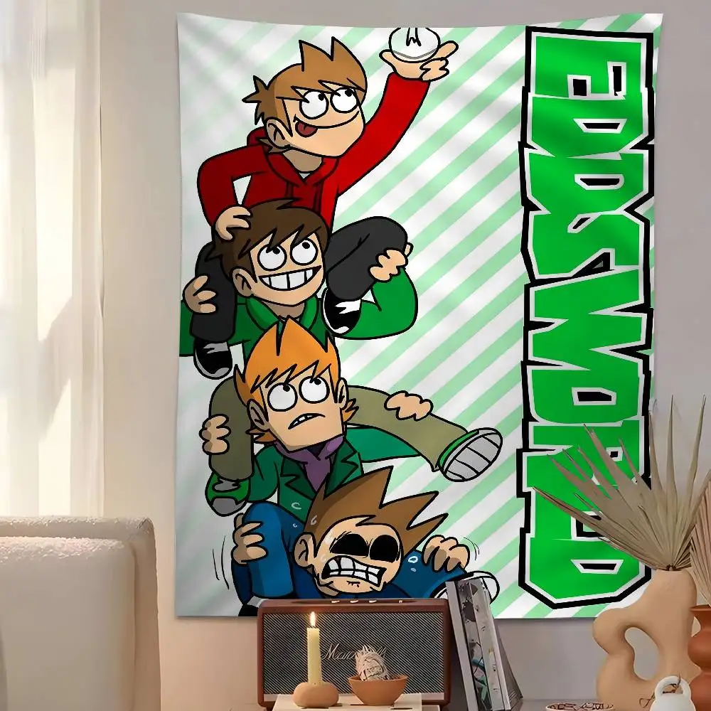 1 قطعة Eddsworld لتقوم بها بنفسك نسيج الجدار الهبي زهرة جدار السجاد النوم ديكور جدار ديكور فني