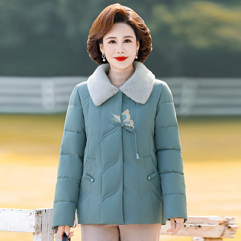 

Winter Cotton Clothing for Women's Mid-length New Cotton Coat for Winter Warm Cotton short Jacket