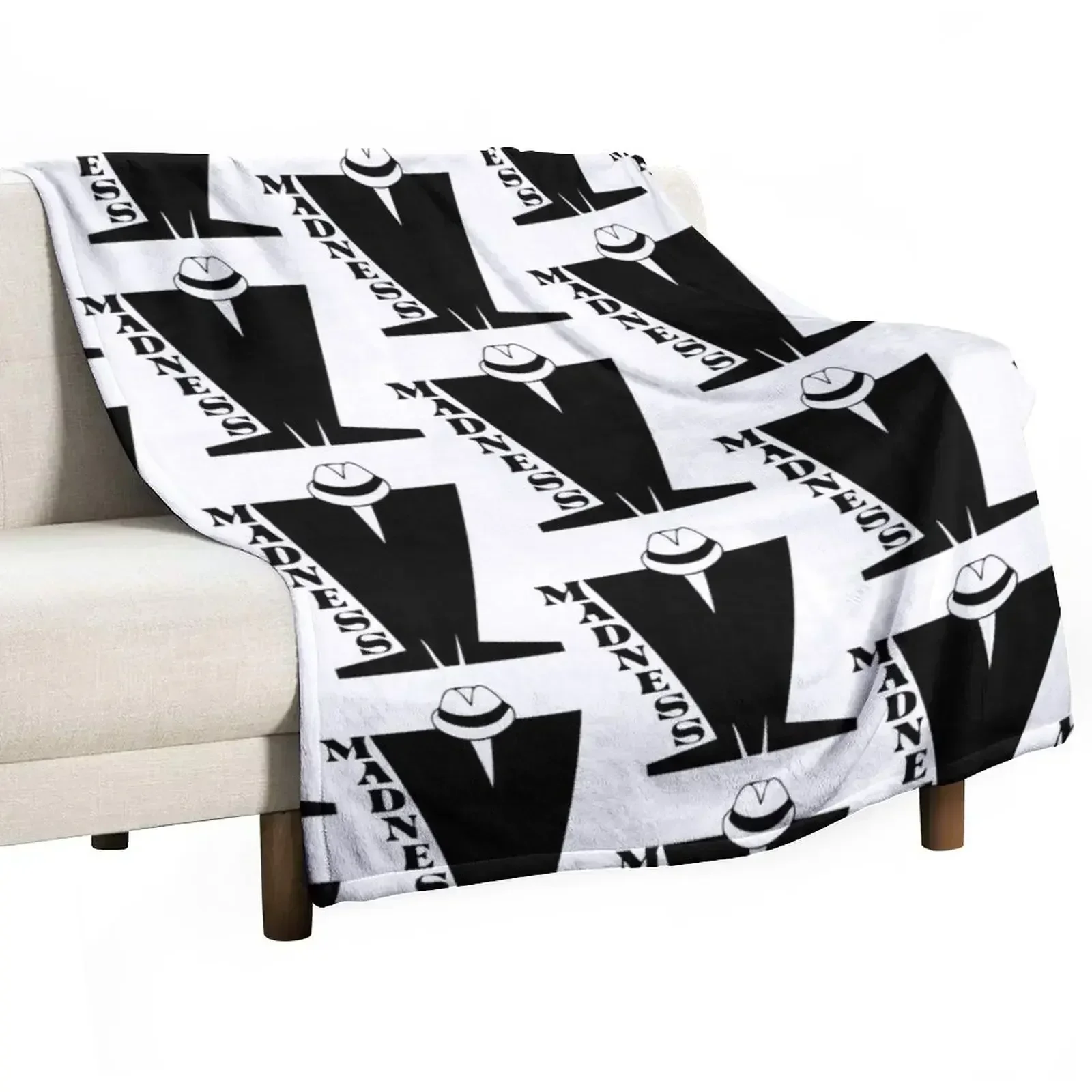 hat The madness retro band gift for fans Throw Blanket Plaid on the sofa Baby Moving Thermal Heavy Blankets