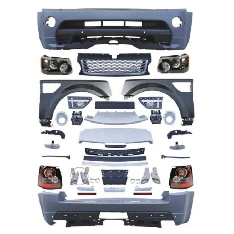 

Body Kit Suitle Land Range Rover Sport L320 Facelift (2005-2013) Autobiography Den Front Rear Bumper with Headlight