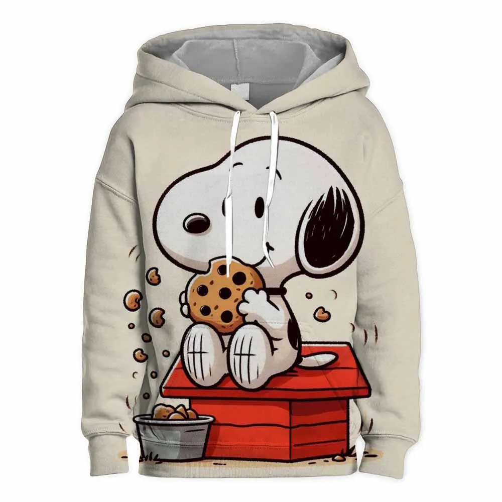 Boys\' Spring Autumn Cartoon Hoodies Cute Snoopy Print Children\'s Clothing Comfortable and Casual Girls\' Sportswear Coat