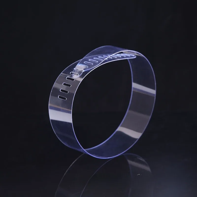 50pcs PVC Collar Strip High Toughness Button-type High-end Shirt Packaging Accessories