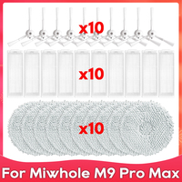 Compatible For ( Miwhole M9 Pro Max ) Side Brush Hepa Filter Mop Robot Vacuum Cleaner Accessory Part