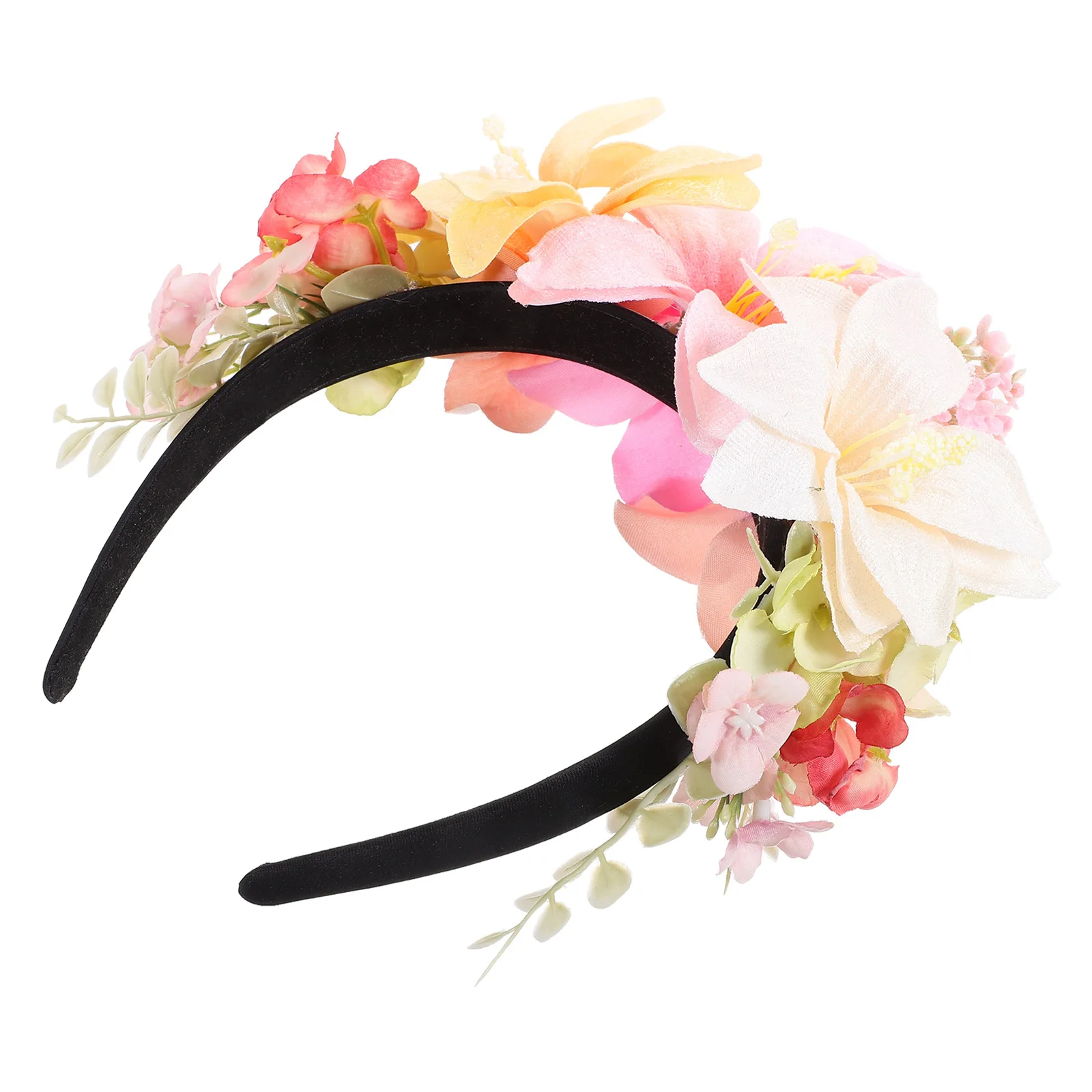 عقال الأزهار للنساء زهرة رباط شعر حفل زفاف ملحق عيد الحب خوذة الكبار عطلة غطاء الرأس الشعر