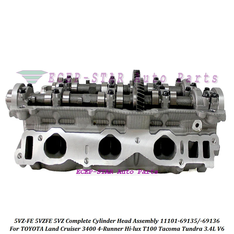 

Правый R/L 5VZ-FE 5VZFE 5VZ 11101-69135 11101-69136 Полный блок головки блока цилиндров для TOYOTA 4-Runner Hi-lux T100 Land Cruiser