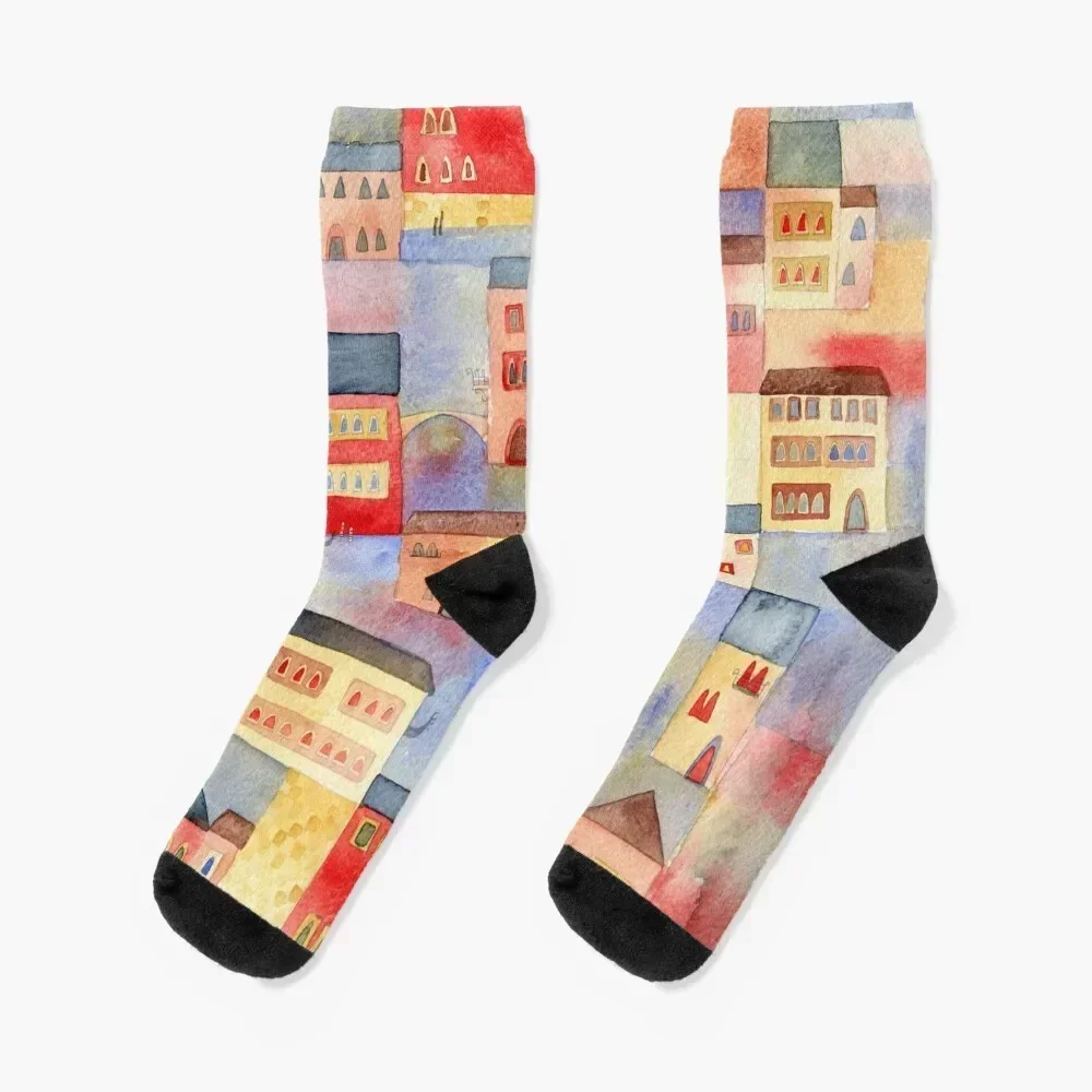 

Venice Watercolor Socks Soccer kids luxe FASHION Socks Ladies Men's