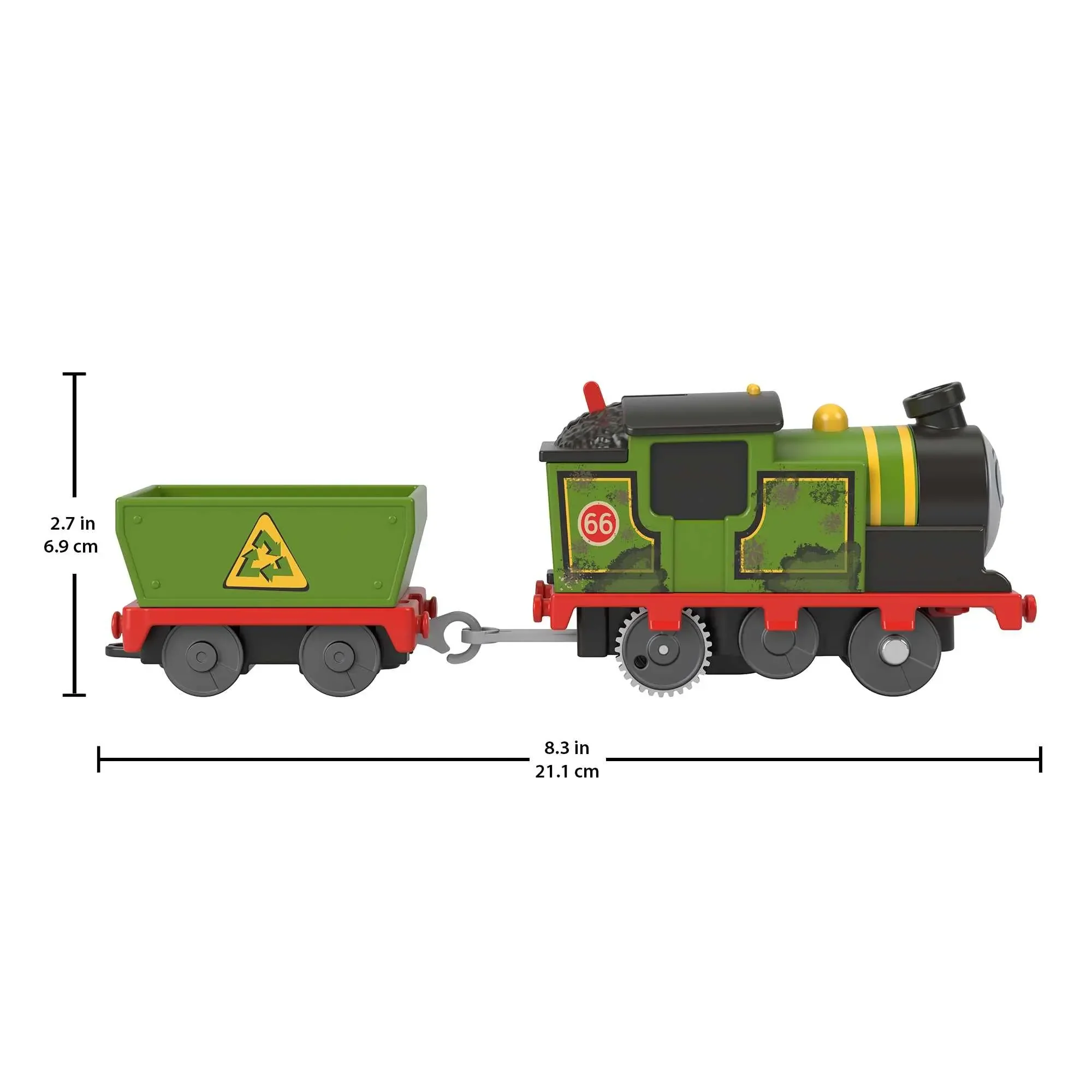 Thomas & Friends-tren motorizado de juguete diésel con batería, motor de tren motorizado y coche de carga, modelo de tren de juguete