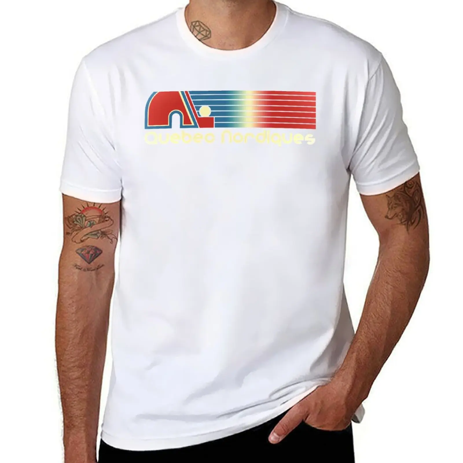 Quebec Nordiques [DEFUNCT] T-Shirt t shirts for man pack cotton t shirts cotton 100% mens graphic t shirts T-Shirt