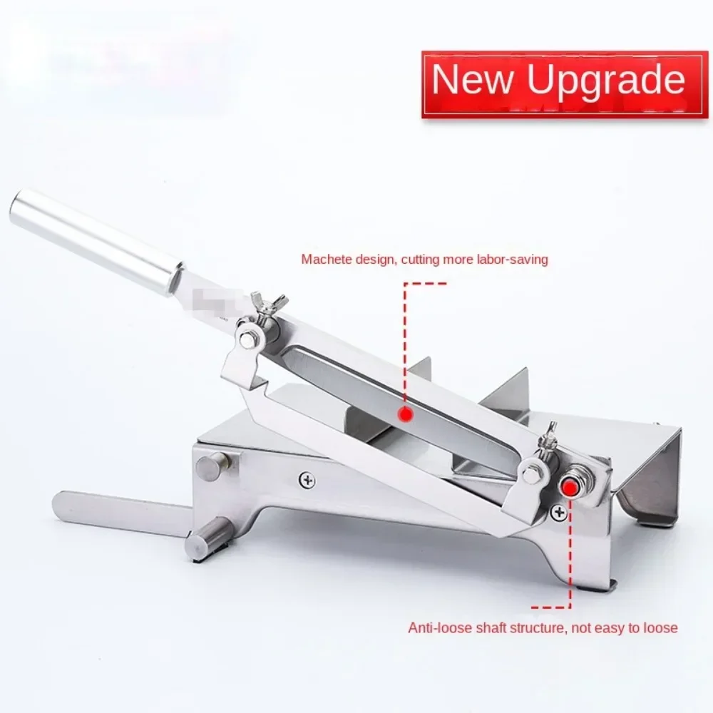 Stainless Steel Slicing Guillotine Slicer Household Cut Beef and Mutton Rolls Slicing Guillotine Kitchen Utensils