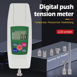 KF-100 Digital Force Gauge Push Pull Force Dynamometer High Precision Force Gauge with Unit Conversion Buzzer Alarm