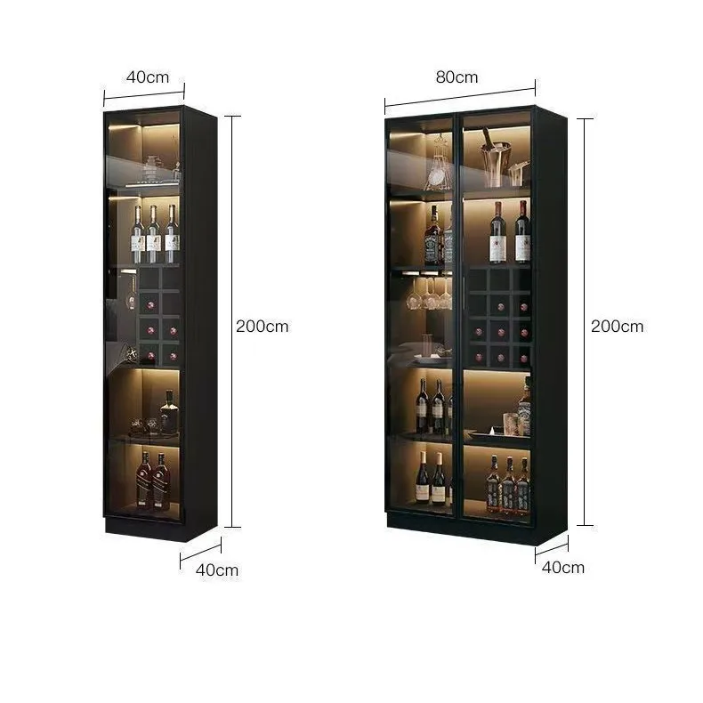 Armadietto di fascia alta di lusso con luce da pavimento a parete, semplice e moderno, personalizzabile, per la casa, il soggiorno