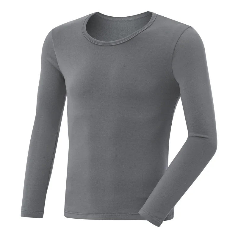 2025 Male 1pc Autumn winter tight thin thermal underwear men's round neck long sleeve autumn coat single breathable base coat