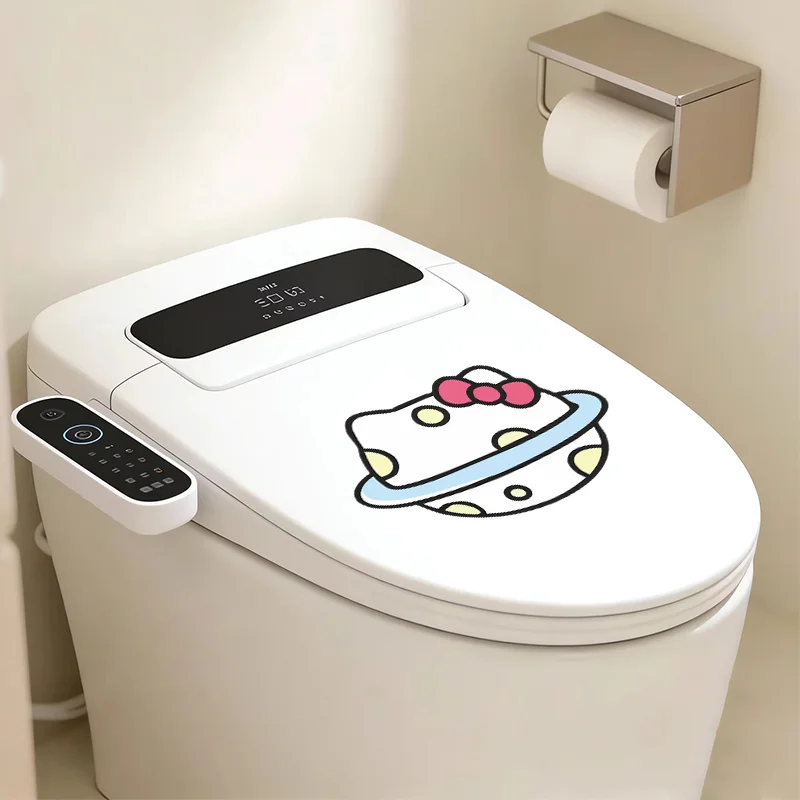 Waterproof PVC Cartoon Sanrio Stickers For Toilet Bathroom Glass Door Window Decoration Cover Scratches High Definition Printing view 5