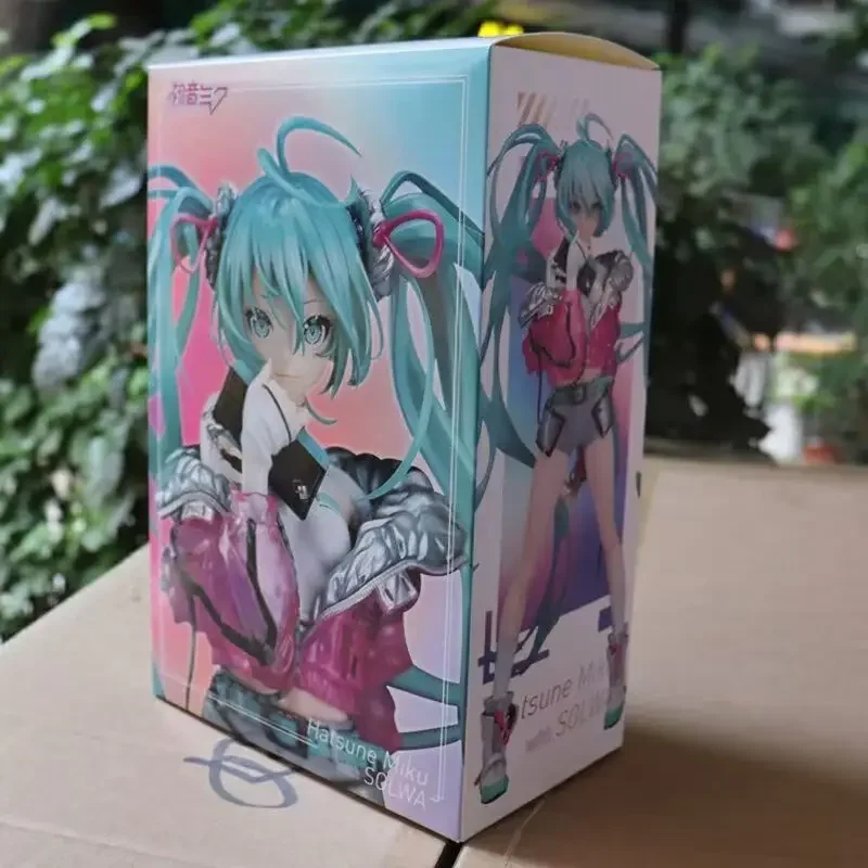 Hatsune miku anime figura miku yoneyama mai estatueta de ação coleção modelo boneca modelo colecionável brinquedo mesa presente