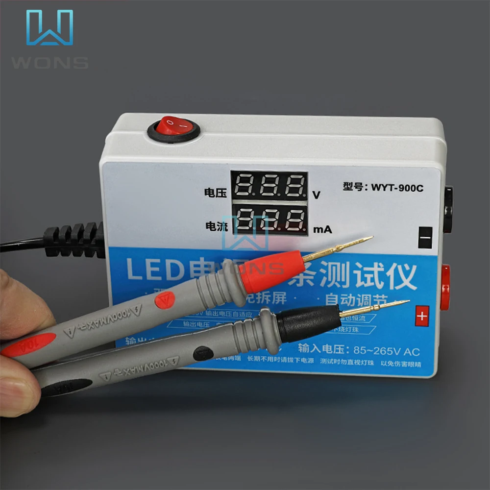 AC 85-265V LCD TV backlight repair tool without disassembly screen LED light strip tester with current and voltage display