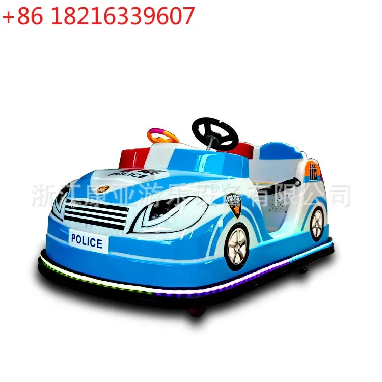 New small indoor and outdoor square children's play toy equipment square new double lantern luminous bumper car