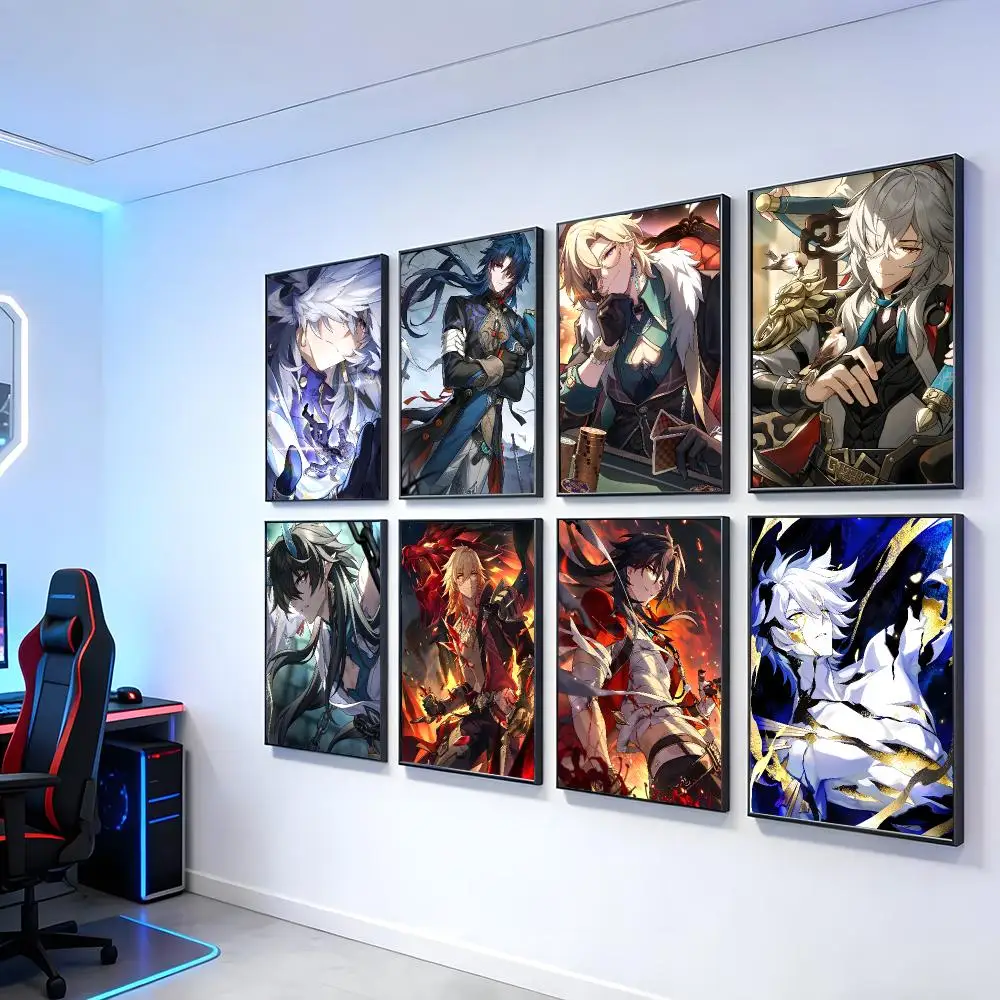 Boy Characters Honkai Star Rail Poster Poster Artistic Stylish Wall Art For Home Office Bathroom‌ Decor Living