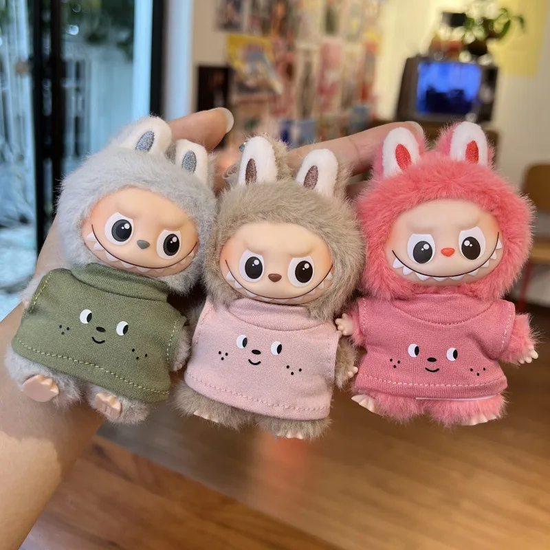

Clothes For LABUBU 4.0 Gen 10cm Mini New Clothing Pin For Love Series Macaron Color Series T-shirt Set Clothes Only No Dolls