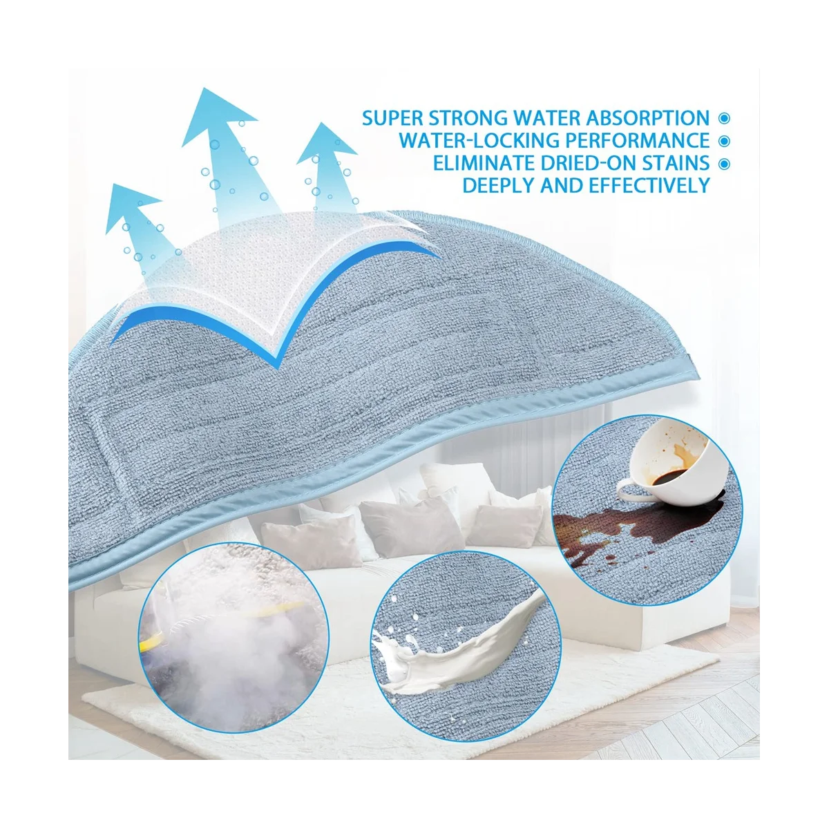 12 قطعة من وسادات الممسحة لـ S7 S7 + S7 MaxV، S7 MaxV Plus، T7S، T7 Plus، T7S Plus، G10S، G10S PRO مكانس كهربائية روبوتية - أجزاء ساخنة