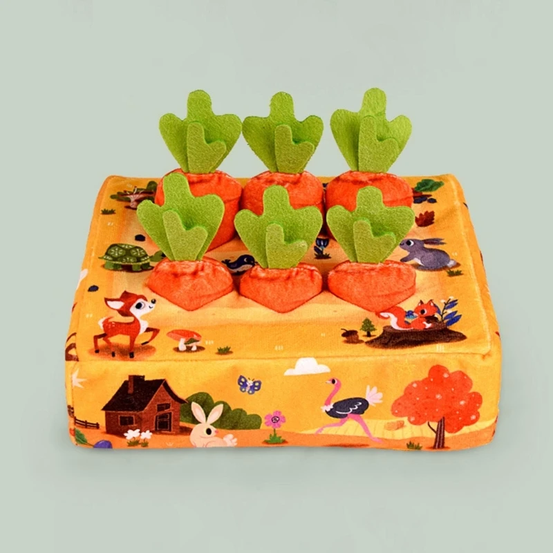 4XBD Детский прибор для раннего образования, новинка, милая игра с морковью, новинка, игрушка