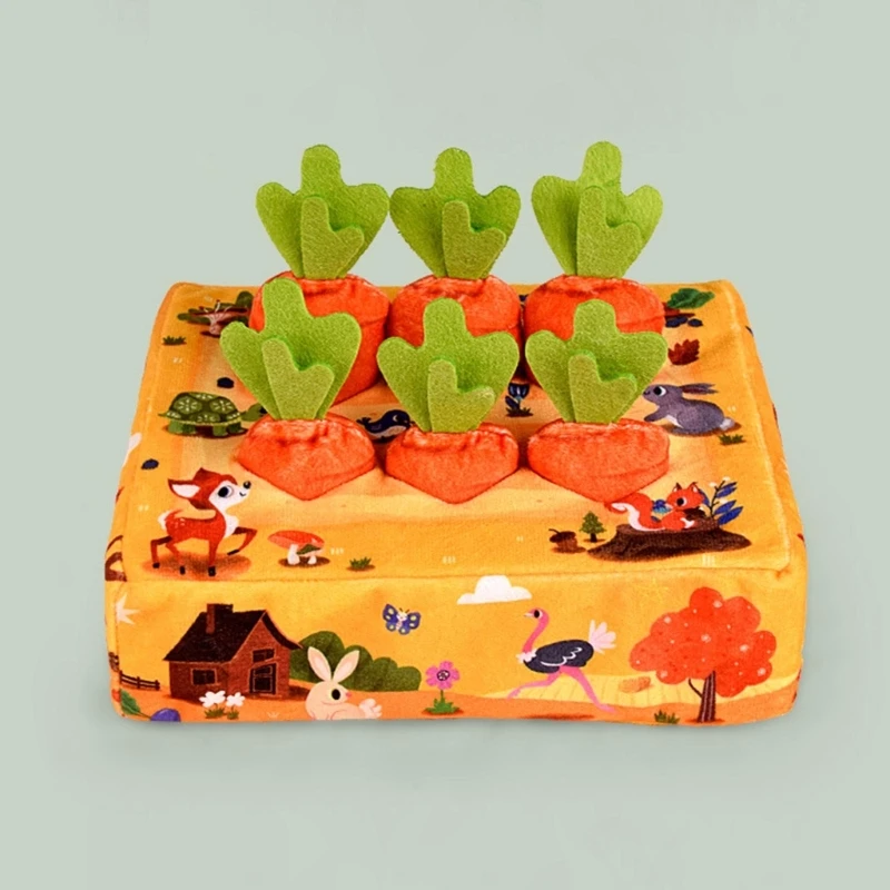 4XBD Children Early Educational Appliance Novelty Carrots Game Novelty Toy