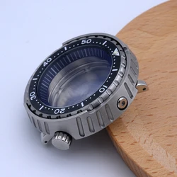 Tuna Canned Watch Case  Fit NH35 NH36 4R35 4R36 NH35 NH36 Movement Men's Watch Repair Water Resistance Case Watch Parts