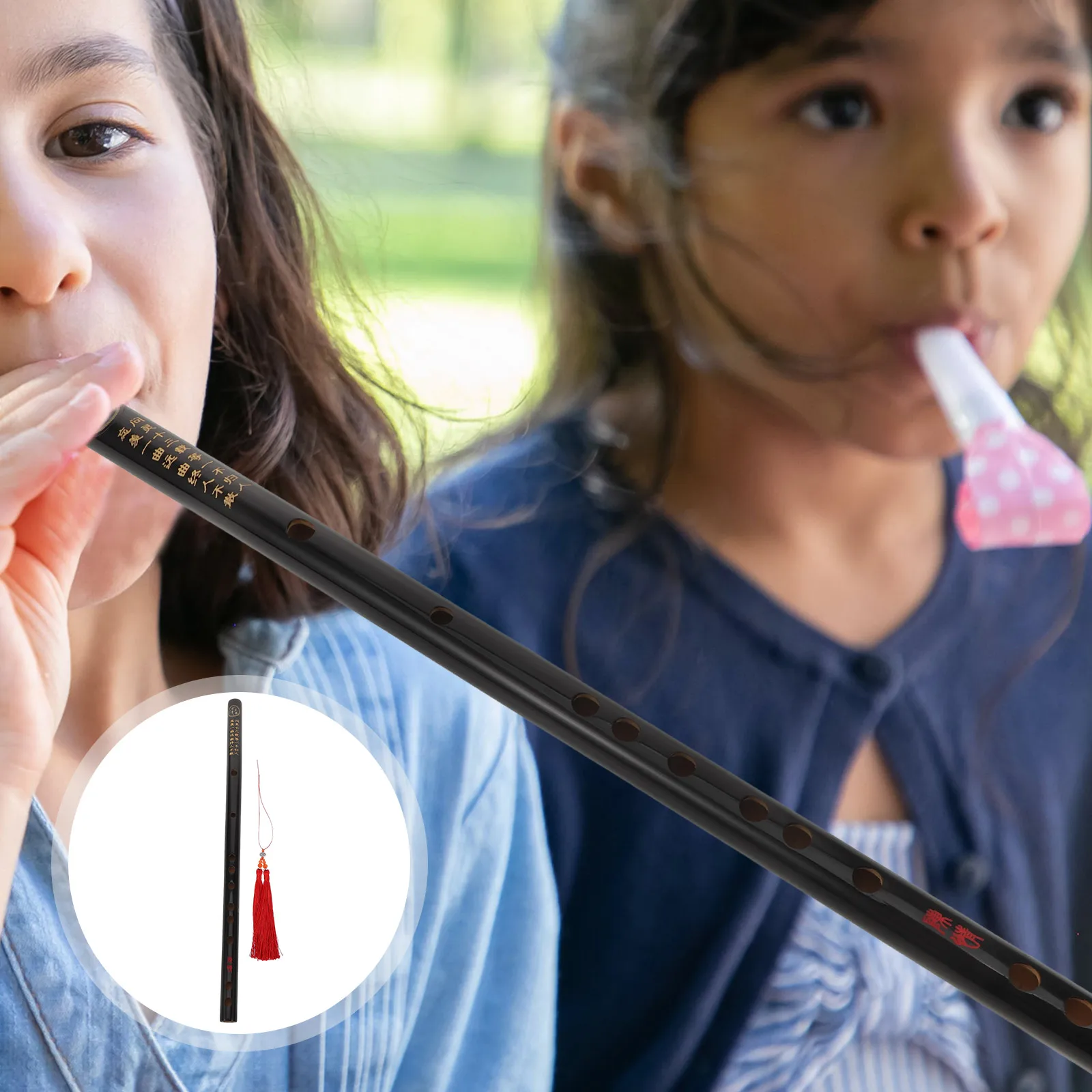 

Beginner's Flute Kids Musical Instruments Black Childrens Chinese Woodwind Aldult