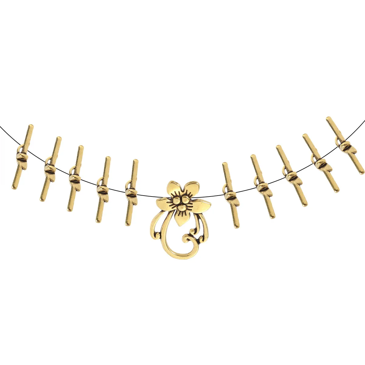 

20Pcs Vintage Ot Toggle Clasps Alloy Elegant DIY Bracelet Necklace Jewelry Making Connector Set Toggle Clasp Bracelet Clasp