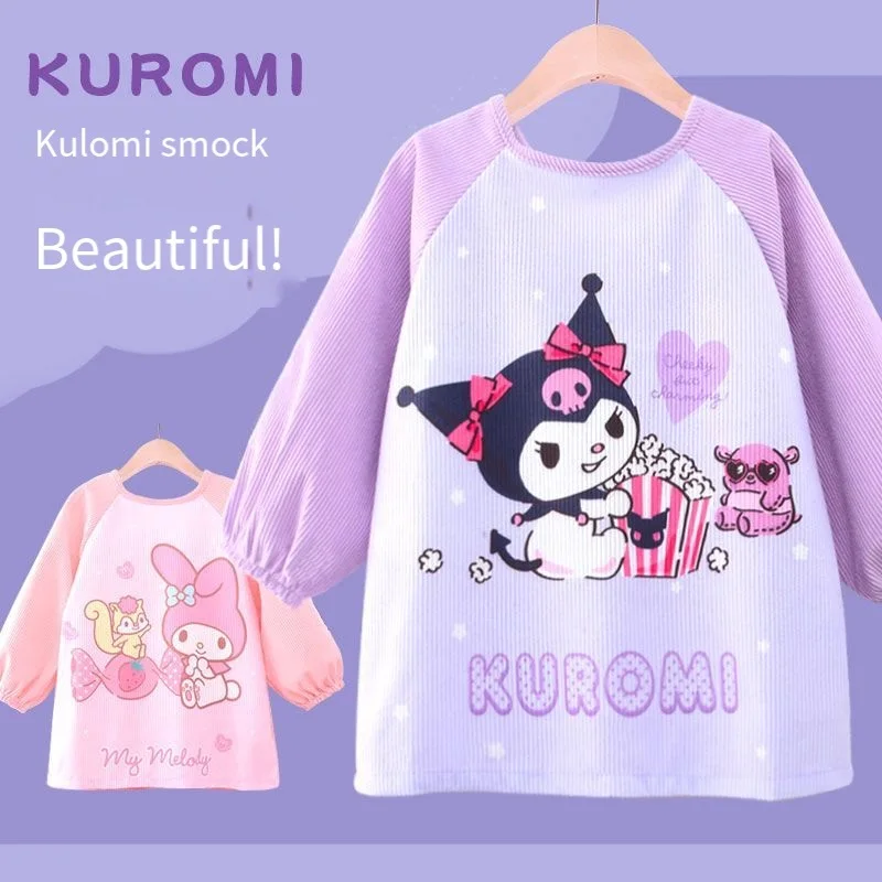 

Sanrios Cartoon Apron My Melody Kawaii Bib Sweet Clothes Home Fashion Casual Comfort Simple Print Hot Selling Birthday Present